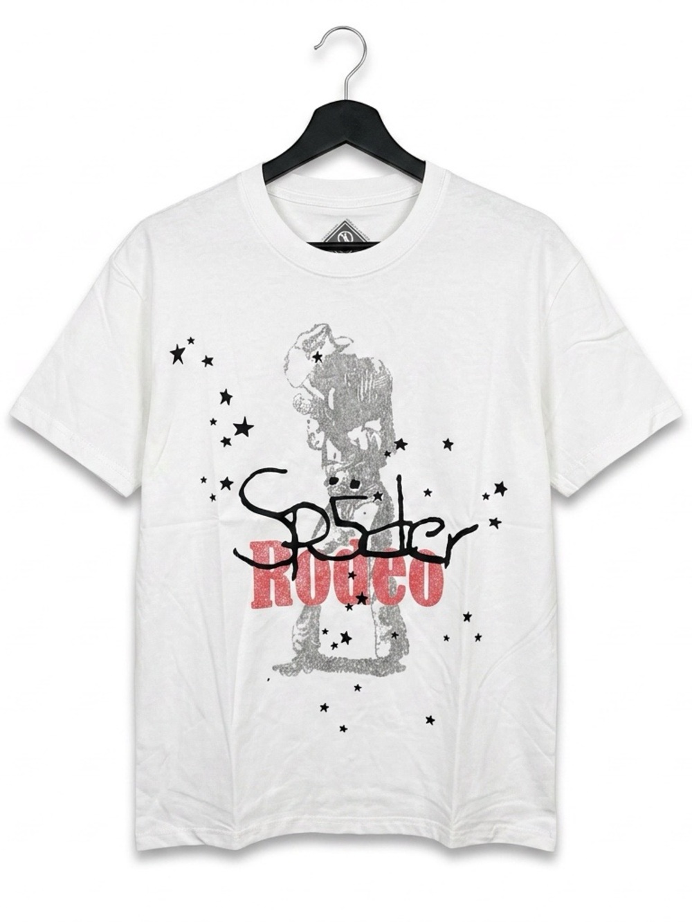 Sp5der Rodeo Graphic Crewneck T-Shirt - White